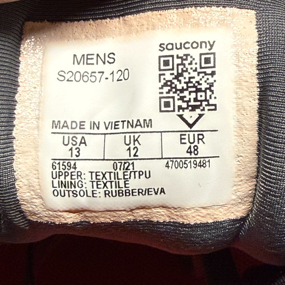 SAUCONY Axon Men's 13 Road Running Shoes Alloy Black Grey Sneakers Comfort - Picture 14 of 16